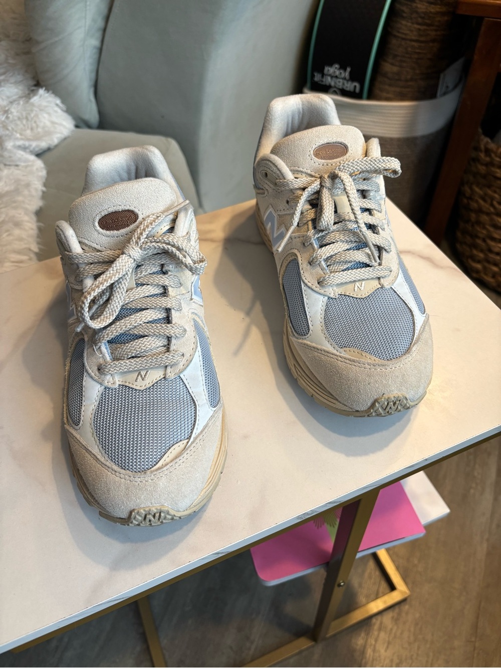 New Balance 2002R Sandstone & Light Grey Sneaker - Picture 4 of 5